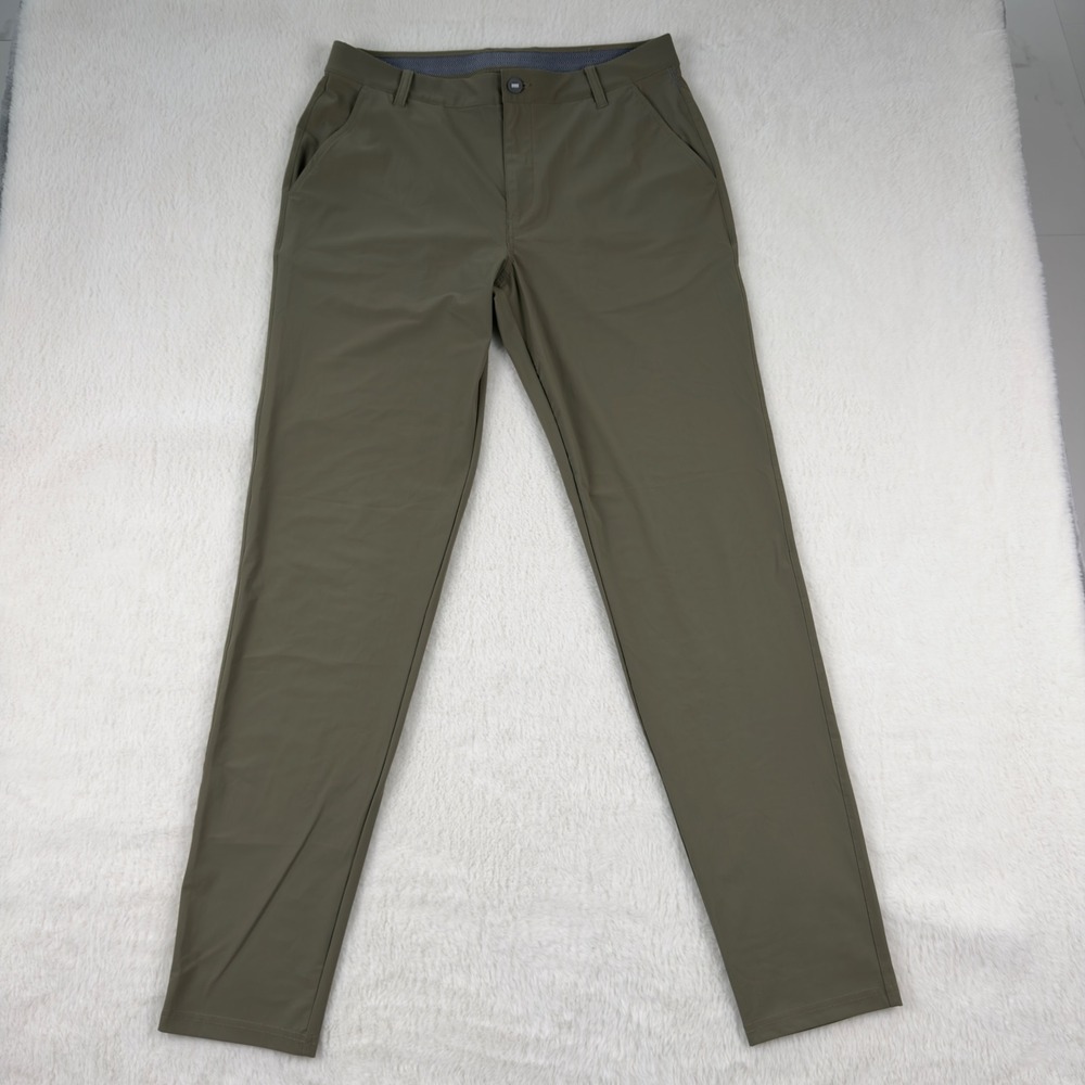 Puma Golf Mens Tapered Performance Pants Olive Green 33/34